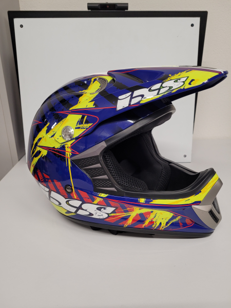 IXS Helm HX276 Ice blau-rot-gelb XS